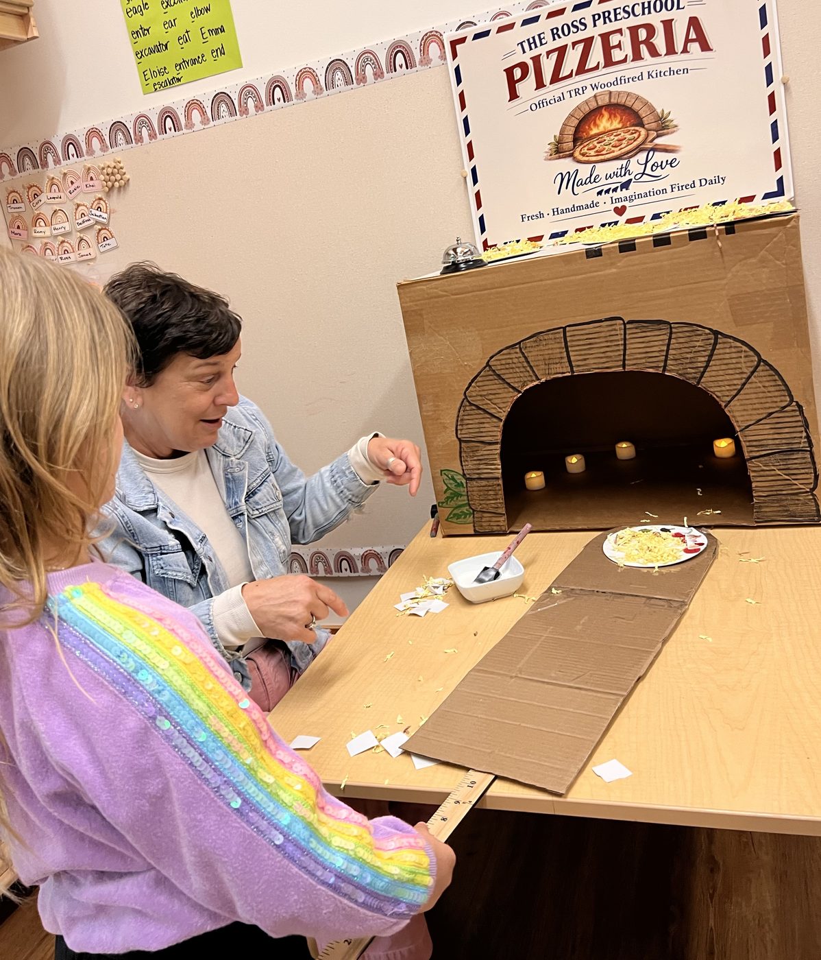 Teacher and child at The Ross Preschool